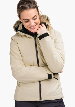 WOMEN SCHÖFFEL Skiing<Ski down jacket with recycled padding beige
