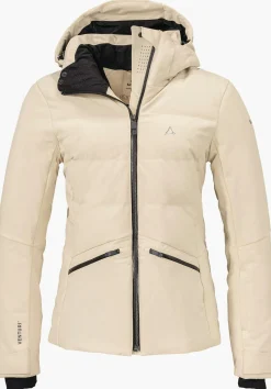 WOMEN SCHÖFFEL Skiing<Ski down jacket with recycled padding beige