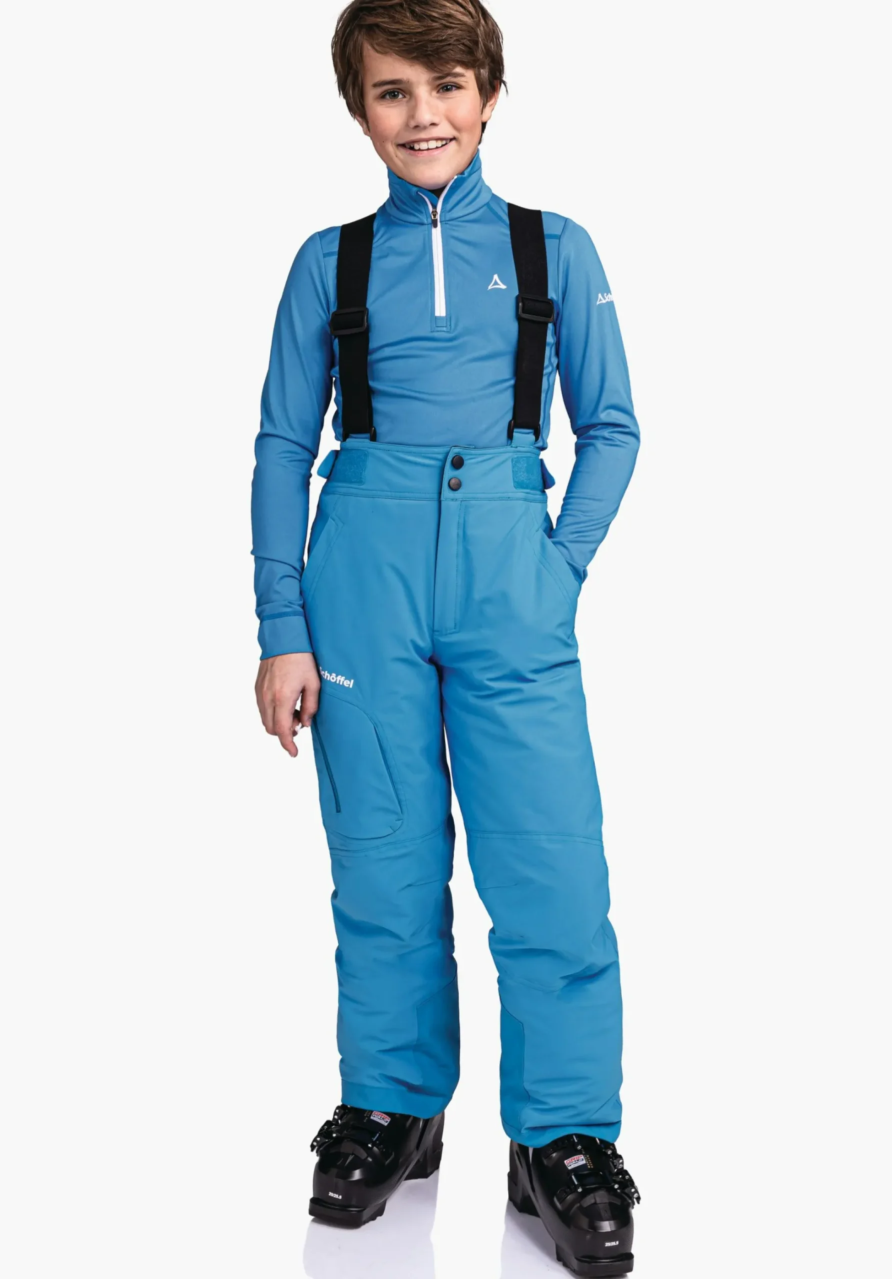 CHILDREN SCHÖFFEL Ski<Ski pants with adjustable braces orange
