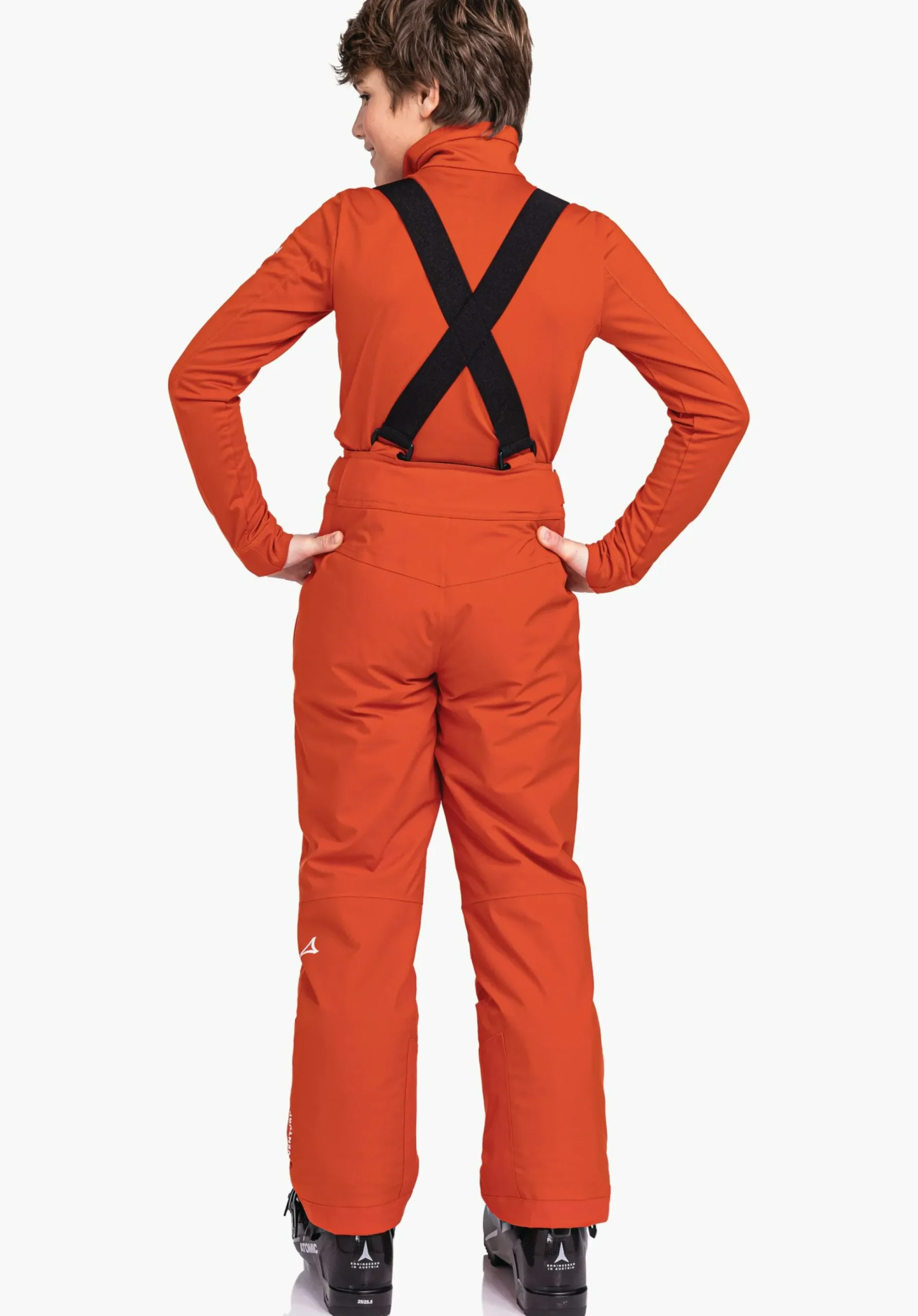 CHILDREN SCHÖFFEL Ski<Ski pants with adjustable braces orange