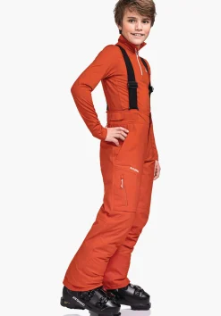 CHILDREN SCHÖFFEL Ski<Ski pants with adjustable braces orange
