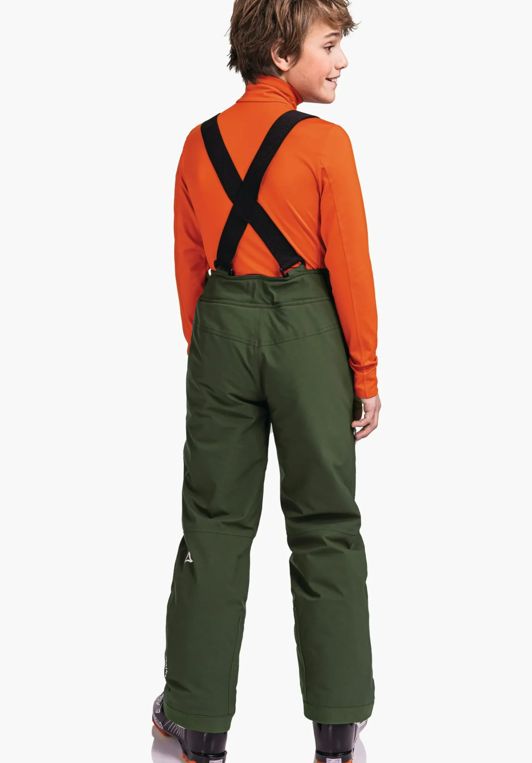 CHILDREN SCHÖFFEL Ski<Ski pants with adjustable braces orange