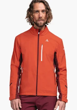 MEN SCHÖFFEL Trek & Hike|Outdoor Jackets<Softshell jacket in performance material orange