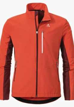 MEN SCHÖFFEL Trek & Hike|Outdoor Jackets<Softshell jacket in performance material orange