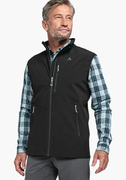 MEN SCHÖFFEL Trek & Hike<Softshell vest in purist design grün