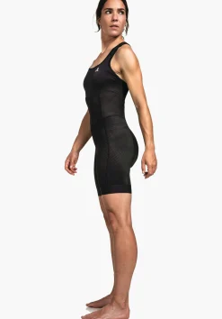 WOMEN SCHÖFFEL Bike|Inner Pants<Sporty cycling inner pants with suspenders black