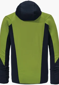 MEN SCHÖFFEL Trek & Hike<Sporty fleece hoody in material mix orange