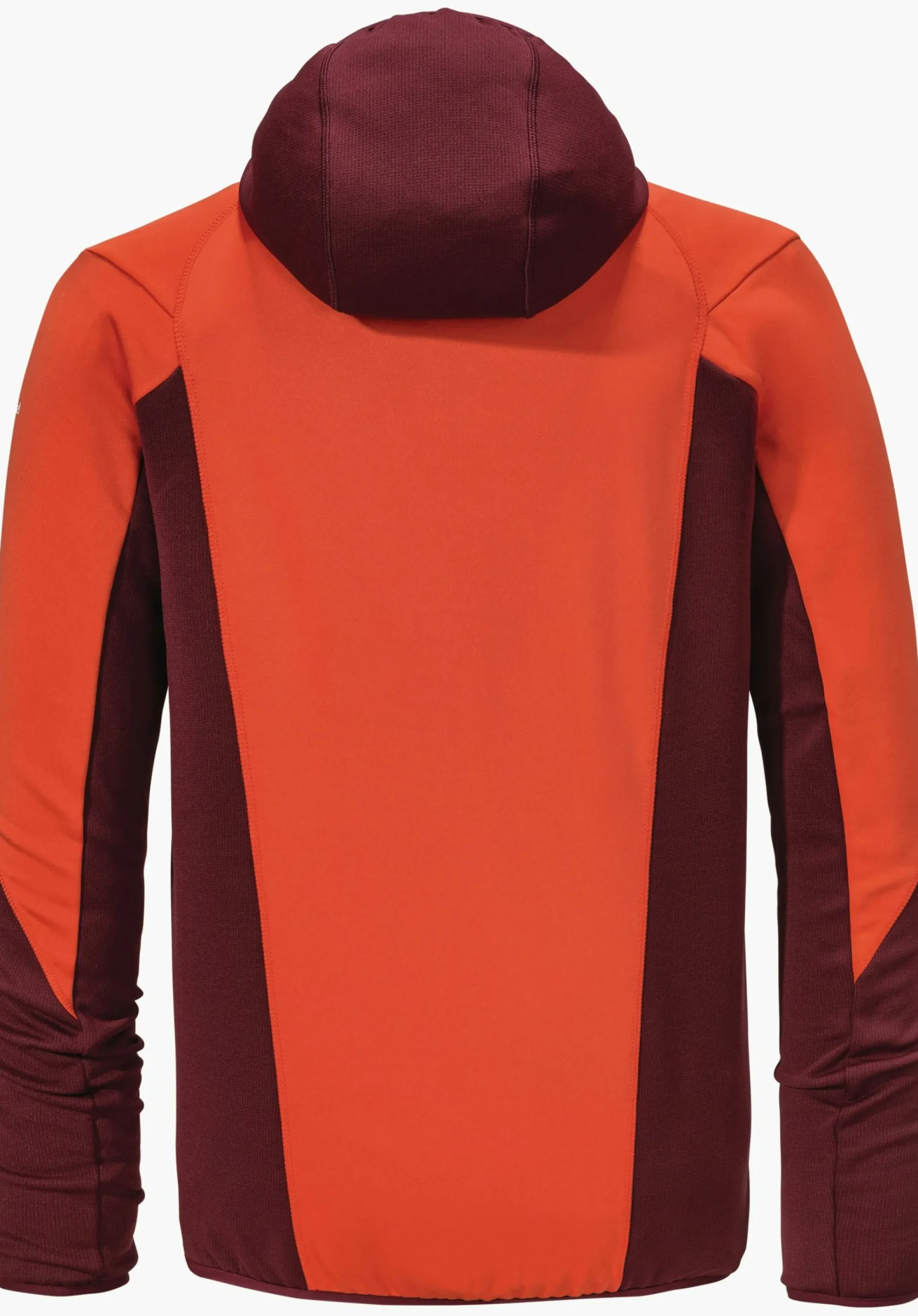 MEN SCHÖFFEL Trek & Hike<Sporty fleece hoody in material mix orange