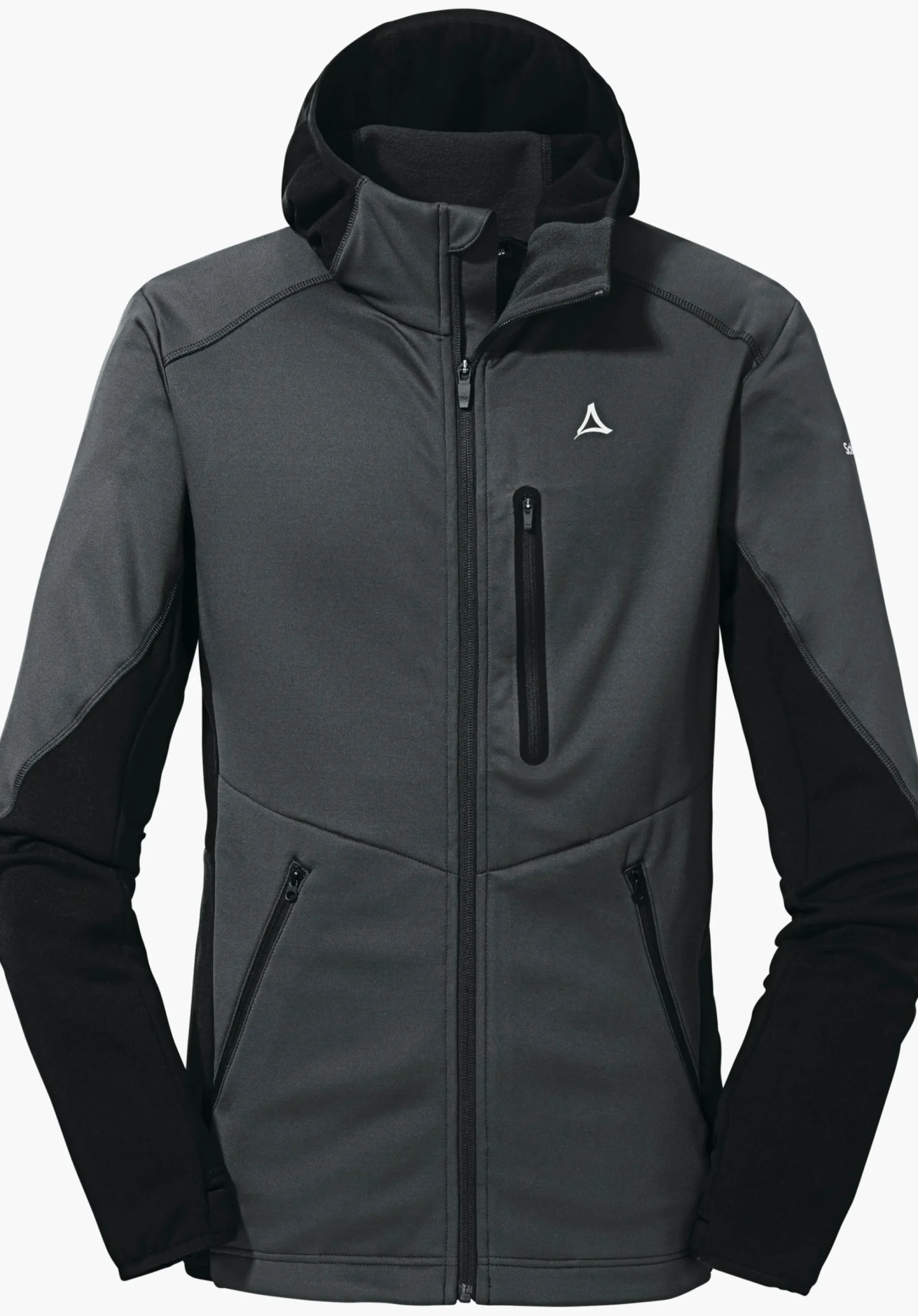 MEN SCHÖFFEL Trek & Hike<Sporty fleece hoody in material mix orange