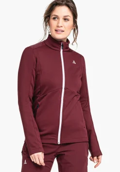 WOMEN SCHÖFFEL Skiing<Sporty recycled fleece jacket red