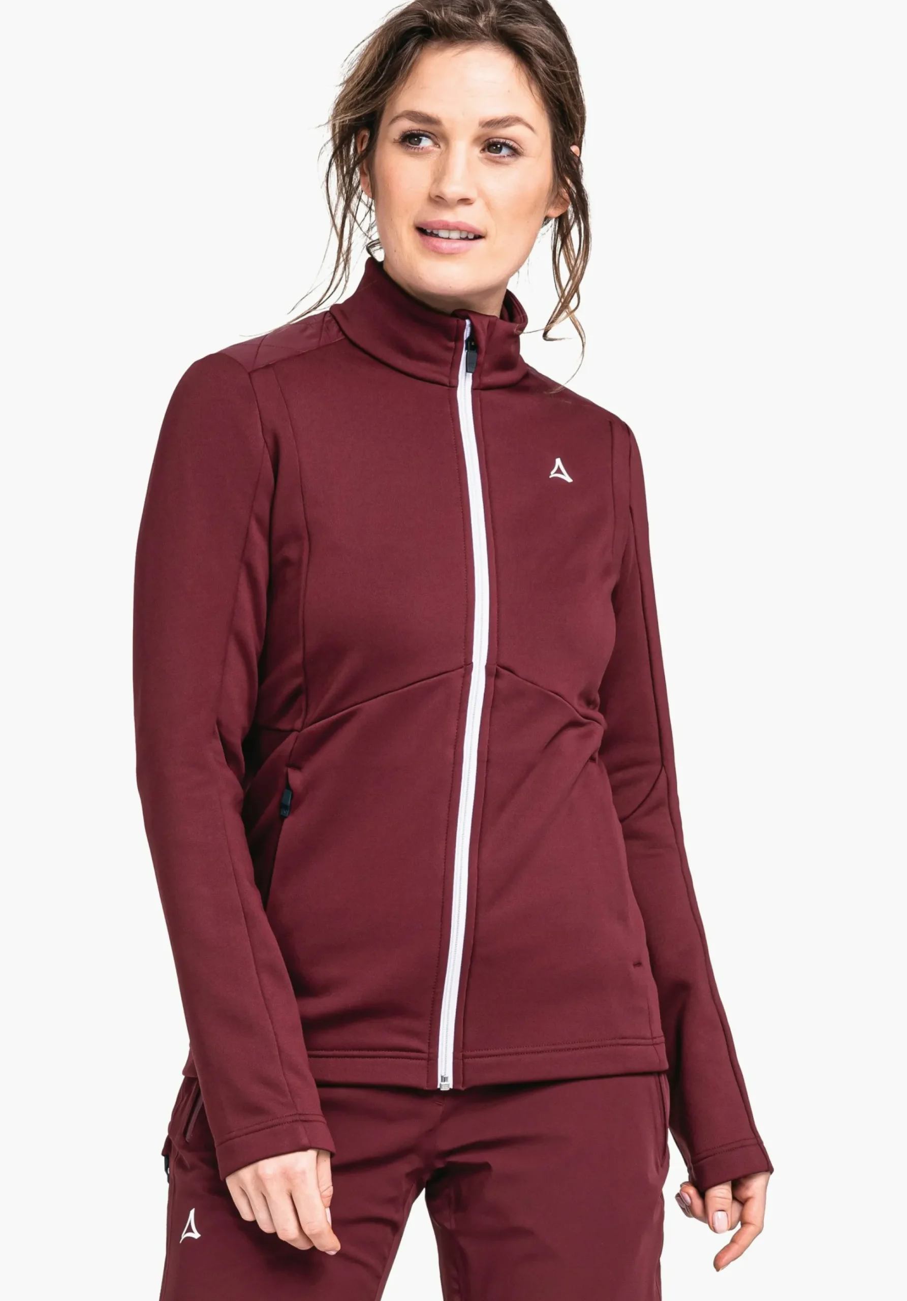 WOMEN SCHÖFFEL Skiing<Sporty recycled fleece jacket red