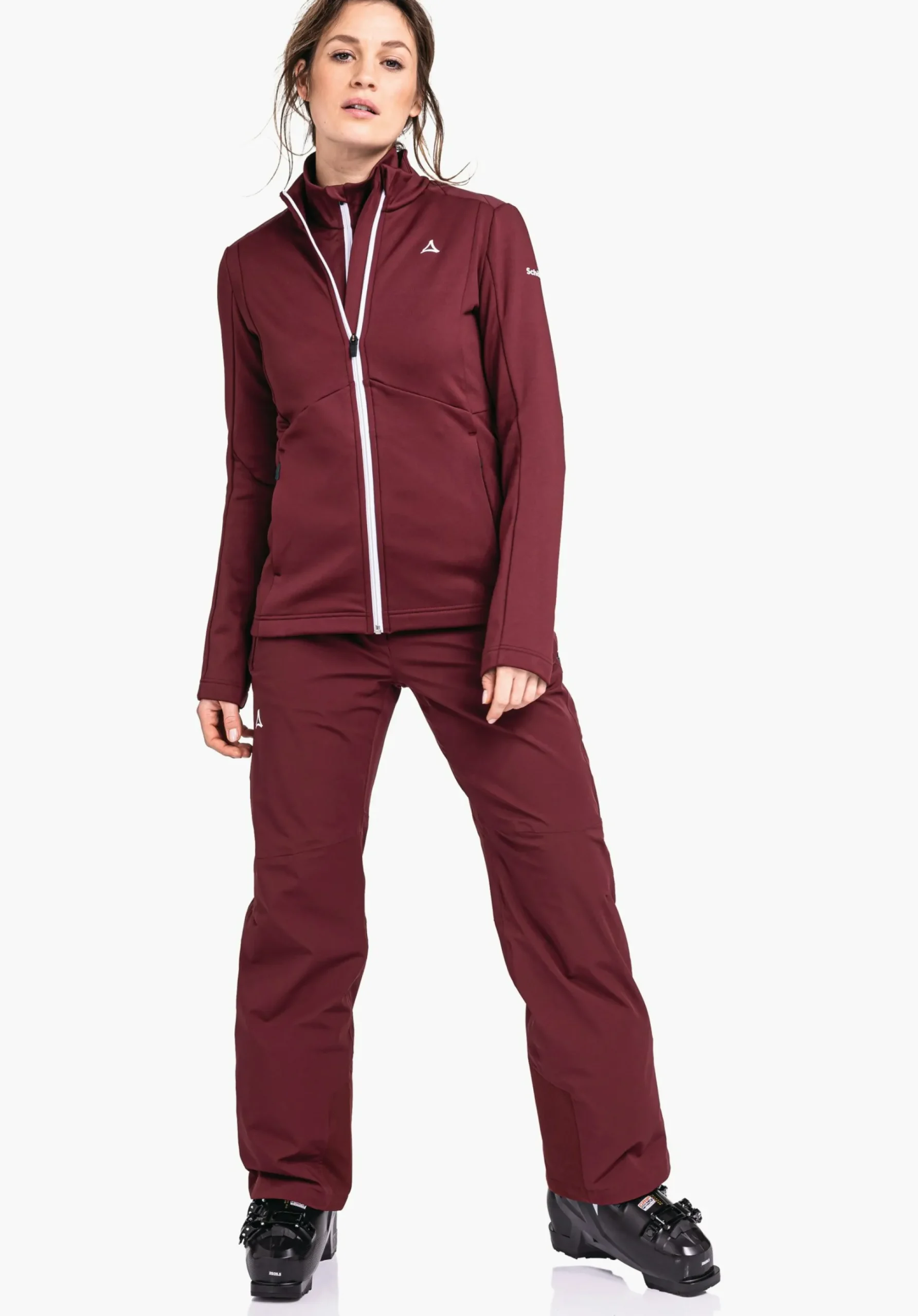 WOMEN SCHÖFFEL Skiing<Sporty recycled fleece jacket red
