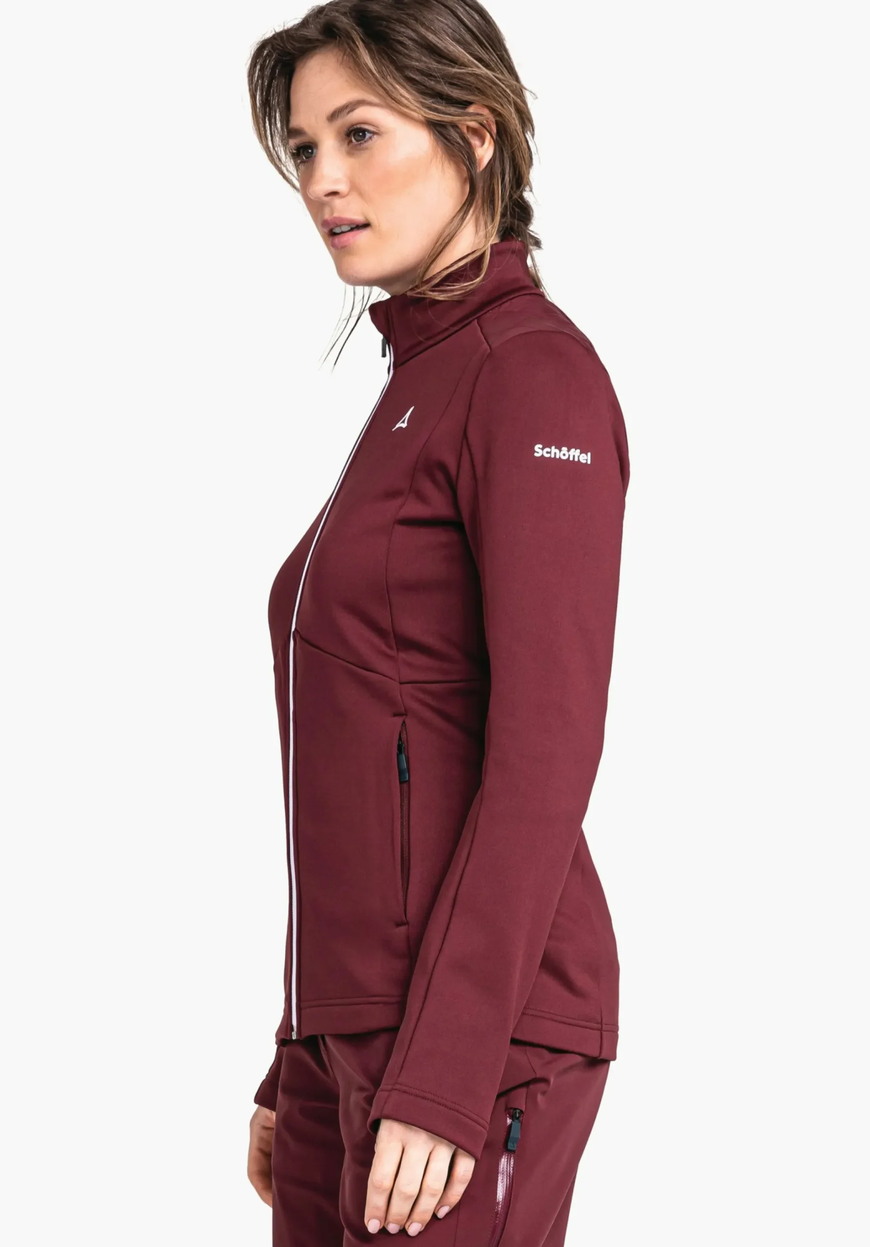 WOMEN SCHÖFFEL Skiing<Sporty recycled fleece jacket red