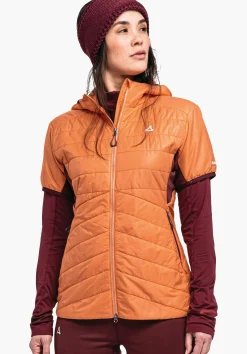 WOMEN SCHÖFFEL Ski Tour|Mountaineering<Sporty vest with recycled padding orange