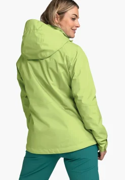 WOMEN SCHÖFFEL Trek & Hike|Outdoor Jackets<Stretchy rain jacket with pack-away bag red