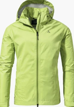 WOMEN SCHÖFFEL Trek & Hike|Outdoor Jackets<Stretchy rain jacket with pack-away bag red