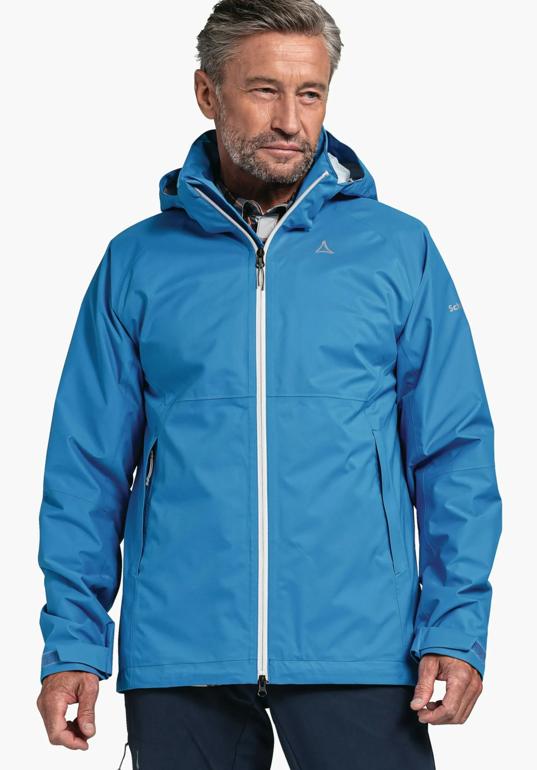 MEN SCHÖFFEL Trek & Hike|Outdoor Jackets<Stretchy rain jacket with pack-away bag orange