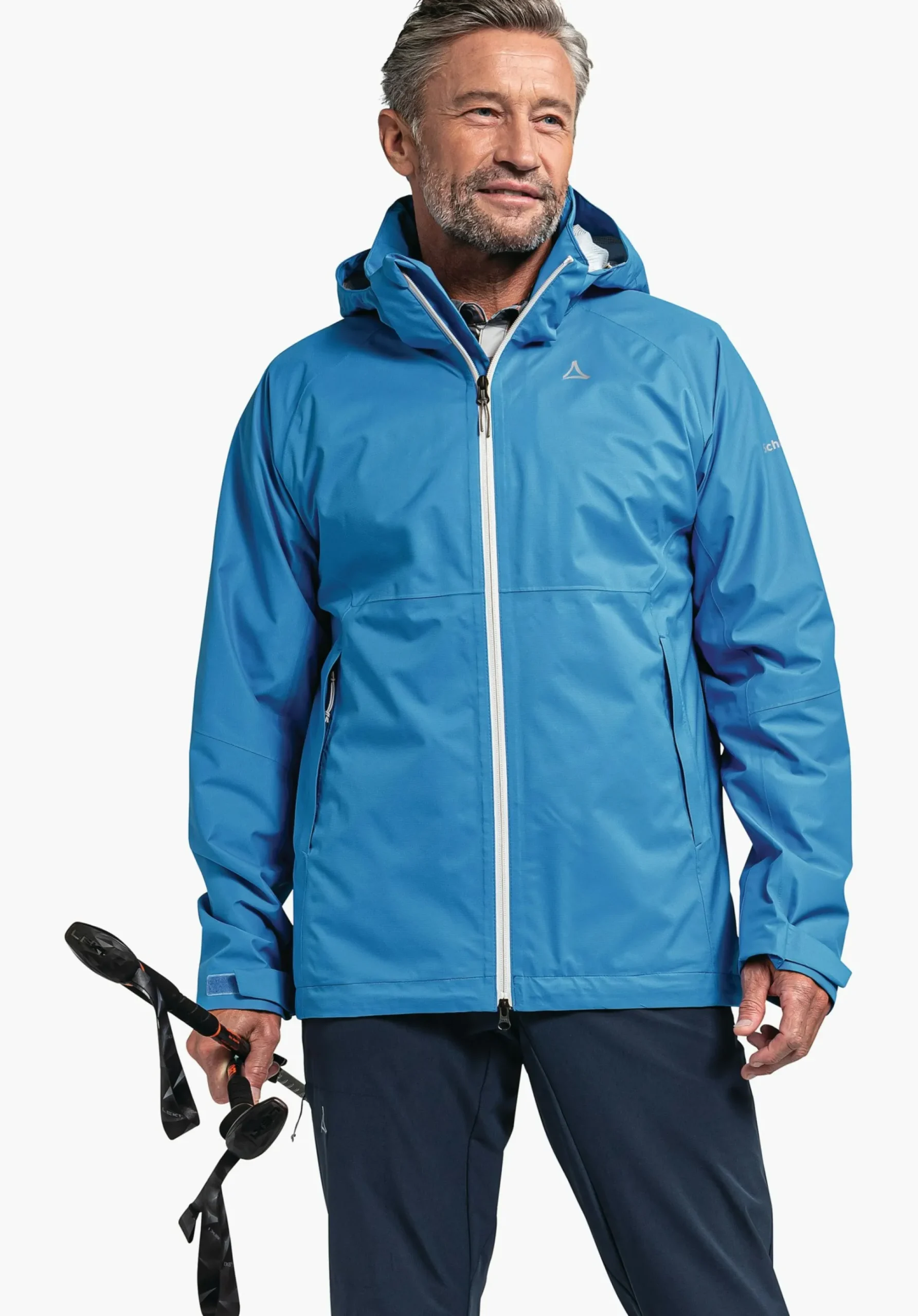 MEN SCHÖFFEL Trek & Hike|Outdoor Jackets<Stretchy rain jacket with pack-away bag orange