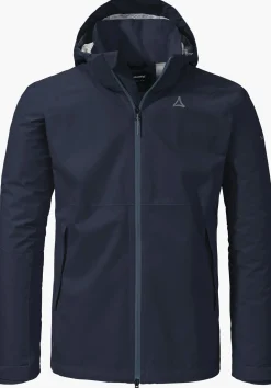MEN SCHÖFFEL Trek & Hike|Outdoor Jackets<Stretchy rain jacket with pack-away bag orange