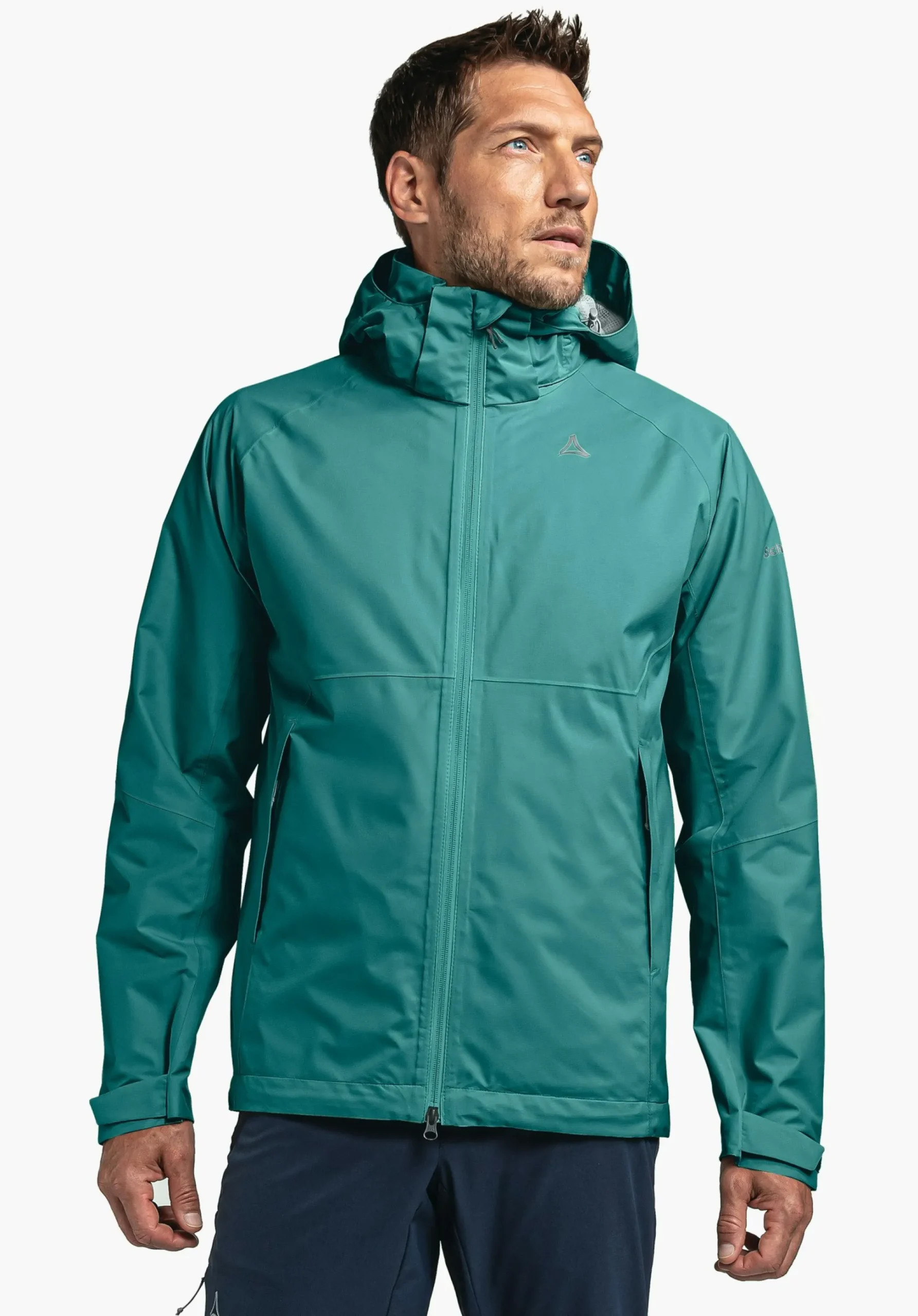 MEN SCHÖFFEL Trek & Hike|Outdoor Jackets<Stretchy rain jacket with pack-away bag orange