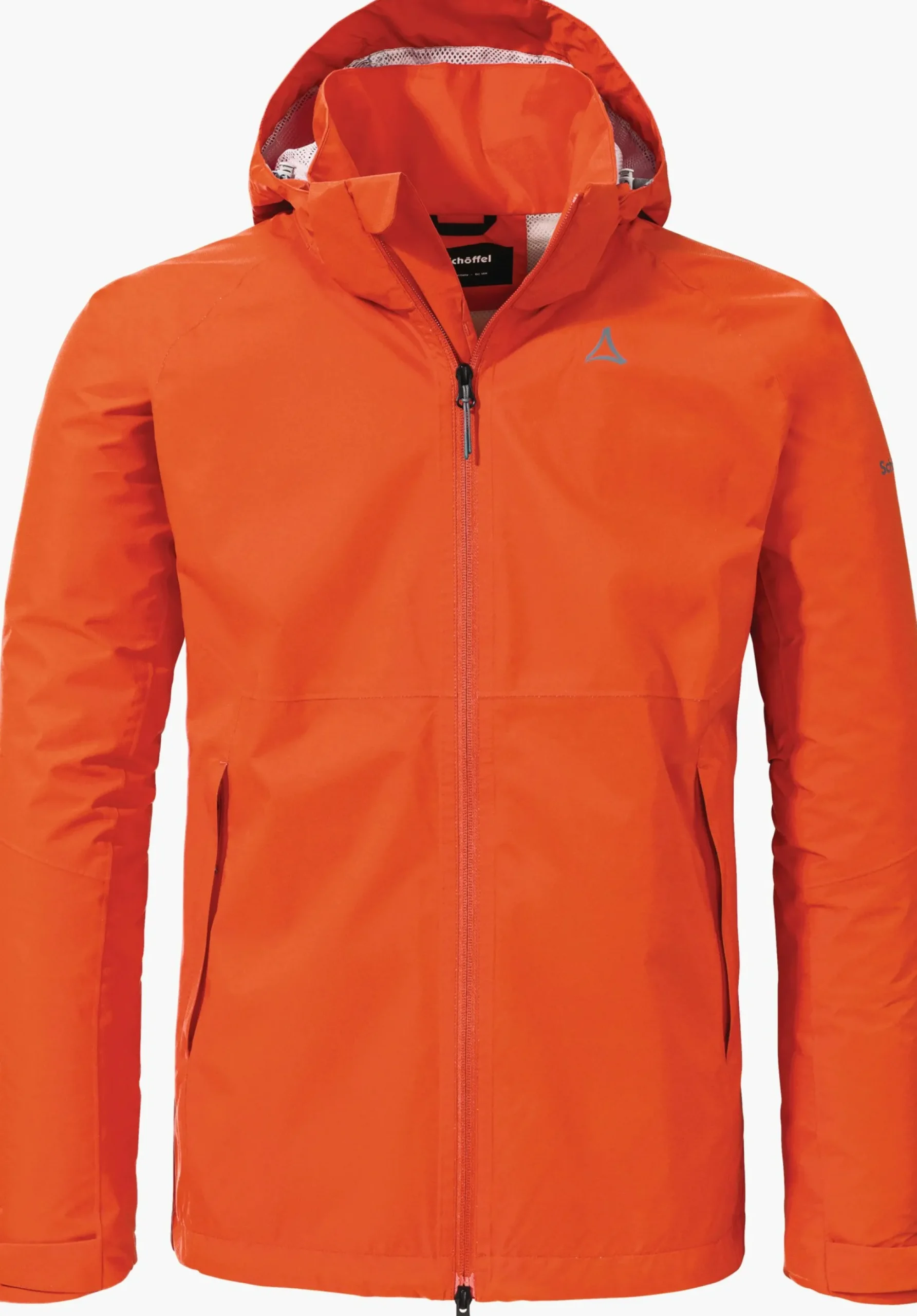MEN SCHÖFFEL Trek & Hike|Outdoor Jackets<Stretchy rain jacket with pack-away bag orange