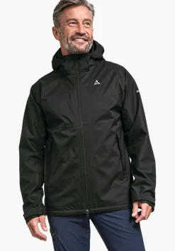 MEN SCHÖFFEL Trek & Hike|Outdoor Jackets<Stretchy rain jacket with pack-away bag orange