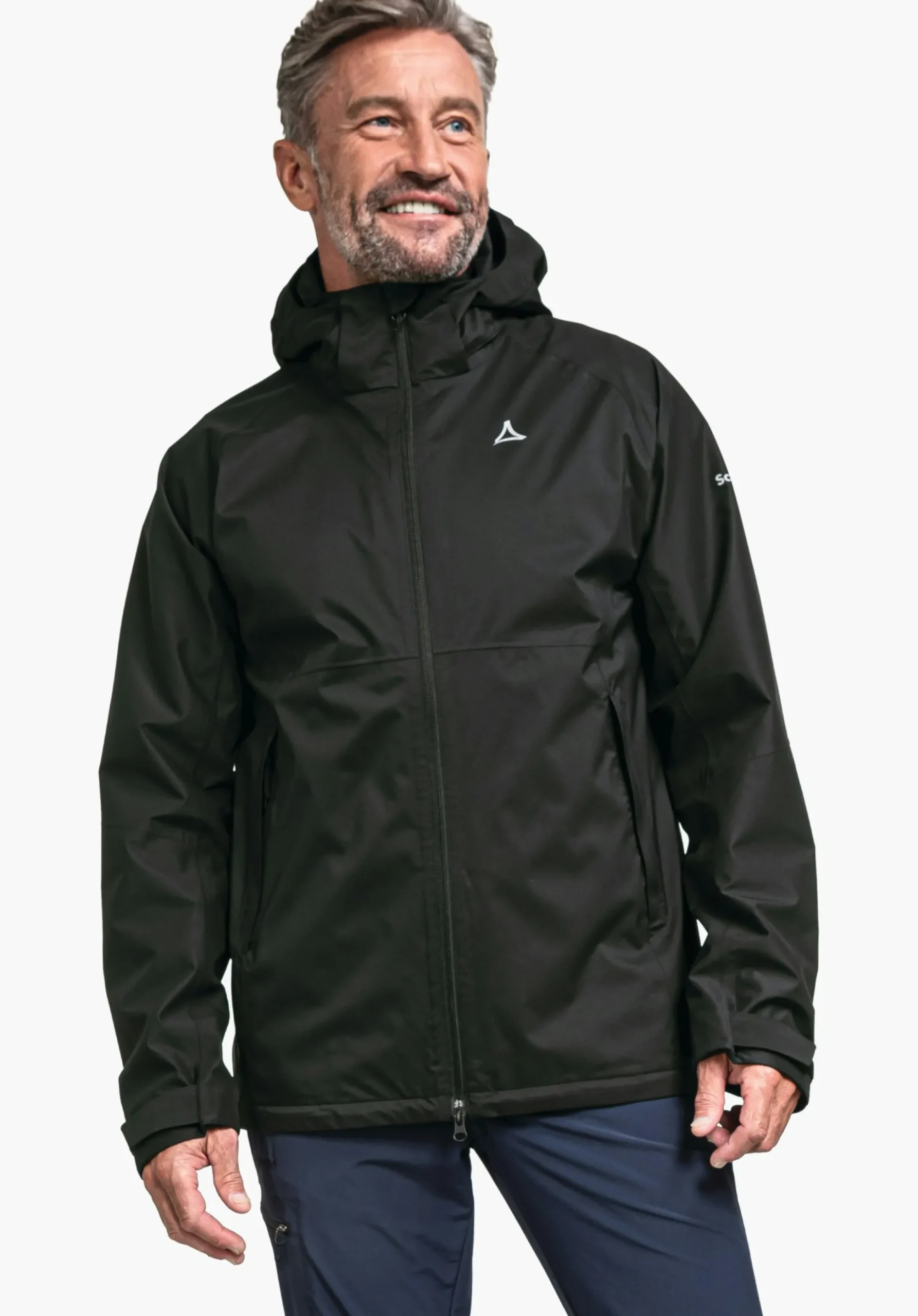 MEN SCHÖFFEL Trek & Hike|Outdoor Jackets<Stretchy rain jacket with pack-away bag orange
