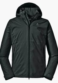 MEN SCHÖFFEL Trek & Hike|Outdoor Jackets<Stretchy rain jacket with pack-away bag orange