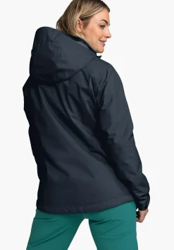 WOMEN SCHÖFFEL Trek & Hike|Outdoor Jackets<Stretchy rain jacket with pack-away bag red