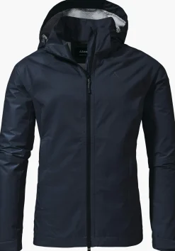 WOMEN SCHÖFFEL Trek & Hike|Outdoor Jackets<Stretchy rain jacket with pack-away bag red