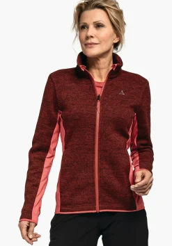 WOMEN SCHÖFFEL Trek & Hike<Sustainable & warm ZipIn! fleece jacket red