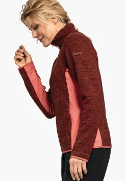 WOMEN SCHÖFFEL Trek & Hike<Sustainable & warm ZipIn! fleece jacket red