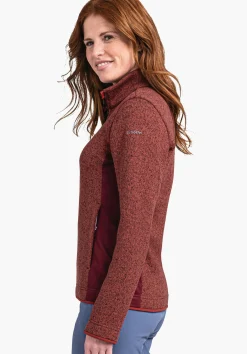 WOMEN SCHÖFFEL Trek & Hike<Sustainable & warm ZipIn! fleece jacket red