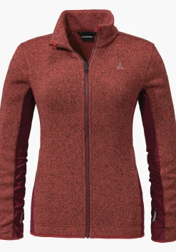 WOMEN SCHÖFFEL Trek & Hike<Sustainable & warm ZipIn! fleece jacket red