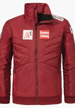 MEN SCHÖFFEL Skiing|Down- / Thermojacket<ÖSV style insulation jacket red