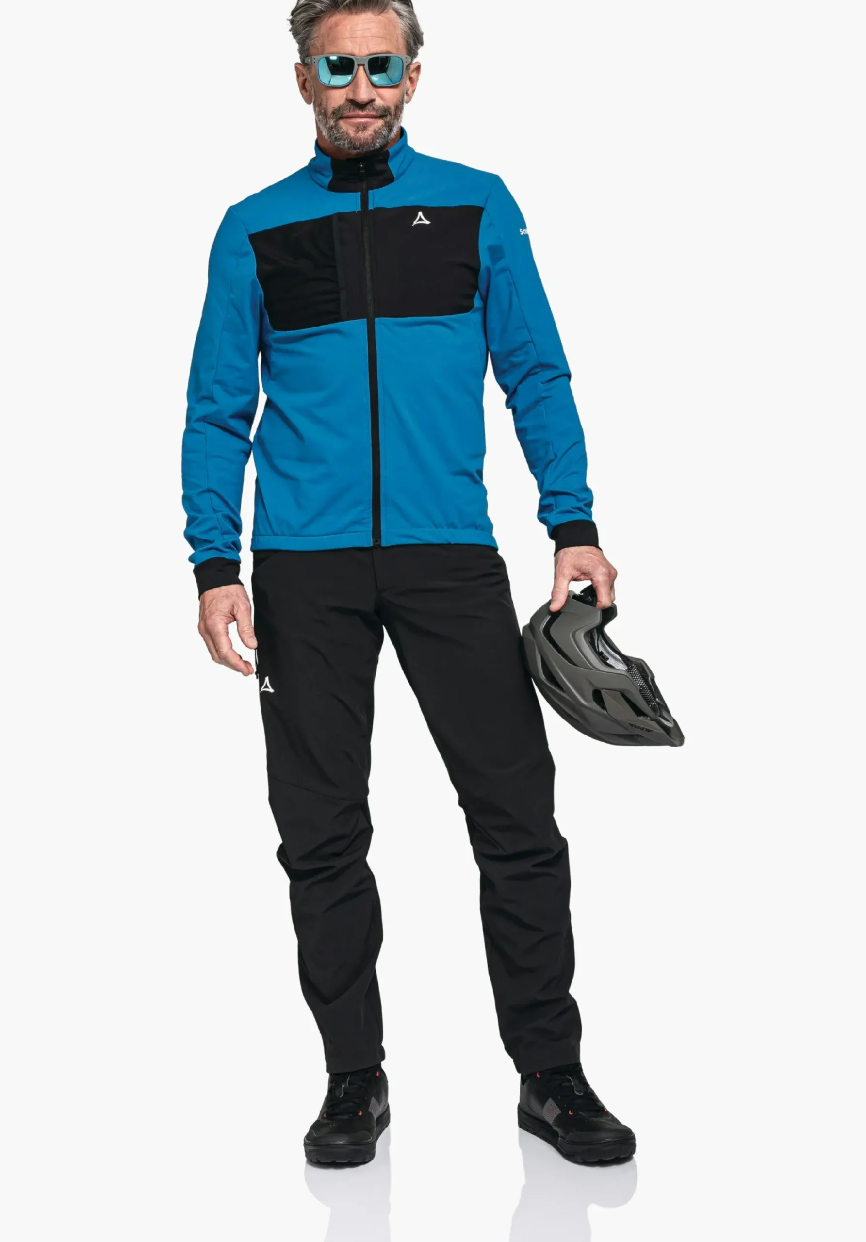 MEN SCHÖFFEL Bike<Technical bike fleece in material mix rot