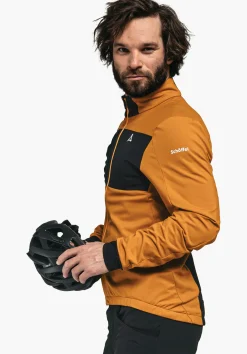 MEN SCHÖFFEL Bike<Technical bike fleece in material mix rot