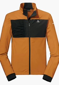 MEN SCHÖFFEL Bike<Technical bike fleece in material mix rot