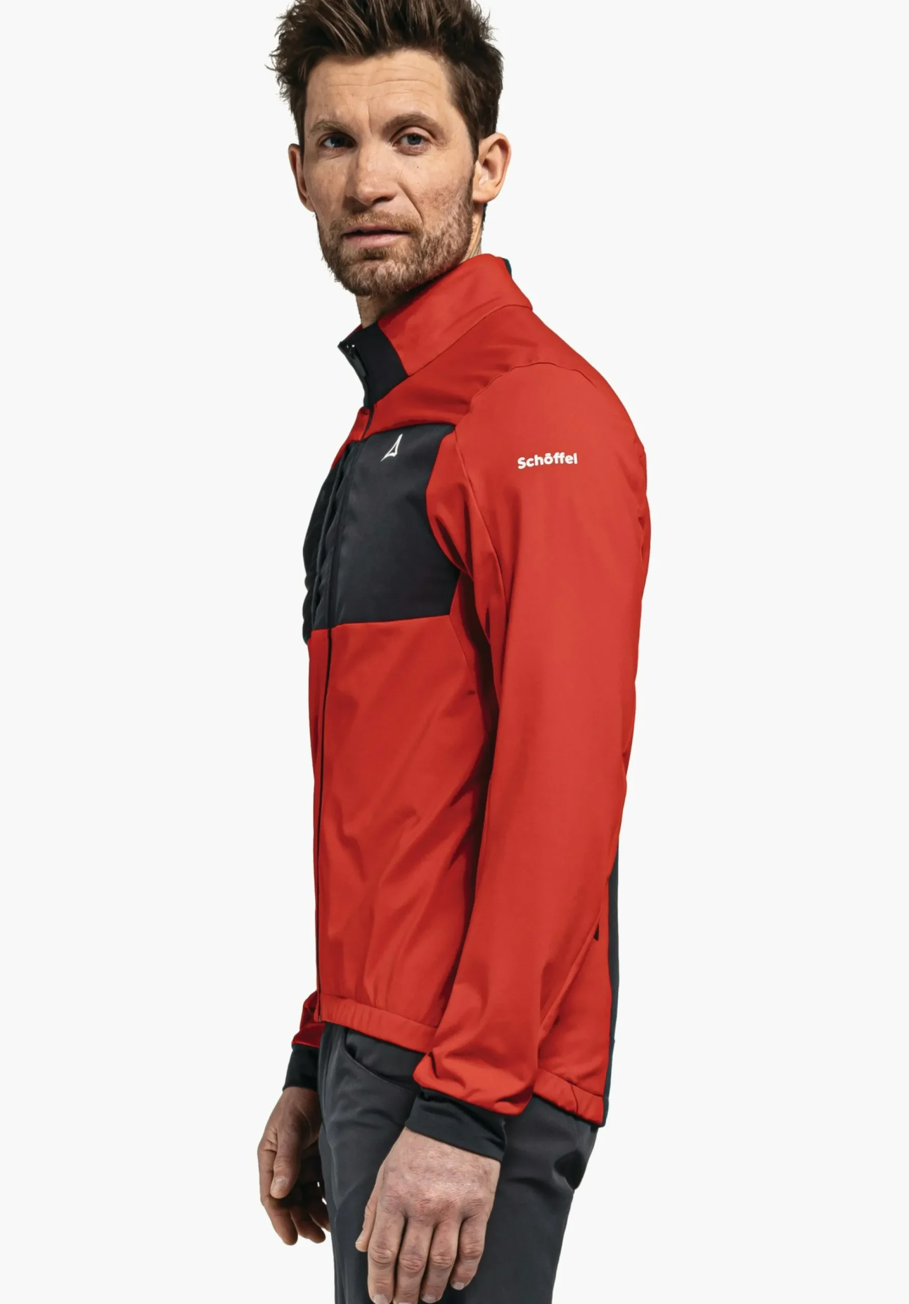 MEN SCHÖFFEL Bike<Technical bike fleece in material mix rot
