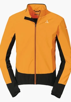 MEN SCHÖFFEL Bike<Technical bike softshell hybrid jacket orange