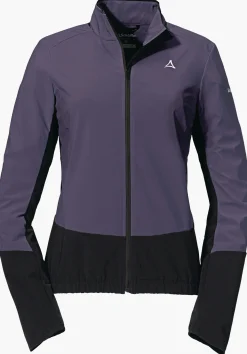 WOMEN SCHÖFFEL Bike<Technical bike softshell hybrid jacket rot
