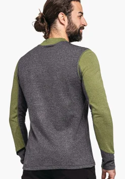 MEN SCHÖFFEL Ski Tour|Mountaineering<Technical fleece with high wearing comfort green