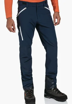 MEN SCHÖFFEL Mountaineering|Pants Long<Technical pants with material reinforcements blue