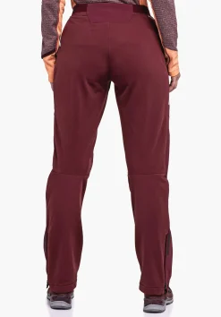 WOMEN SCHÖFFEL Pants Long<Technical softshell hiking pants red