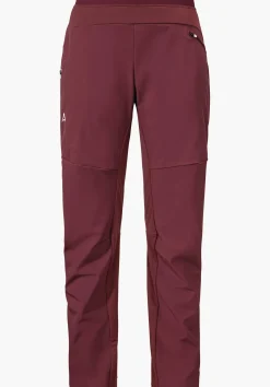 WOMEN SCHÖFFEL Pants Long<Technical softshell hiking pants red