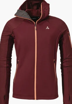 WOMEN SCHÖFFEL Ski Tour|Mountaineering<Technical sporty fleece hoody red