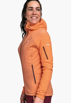 WOMEN SCHÖFFEL Ski Tour|Mountaineering<Technical sporty fleece hoody red