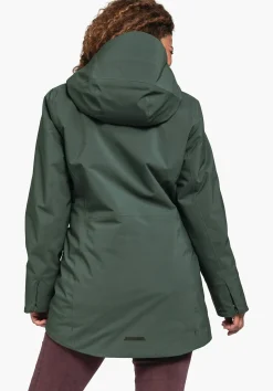 WOMEN SCHÖFFEL Travel/Leisure|Outdoor Jackets<Trendy parka, warms at a touch green