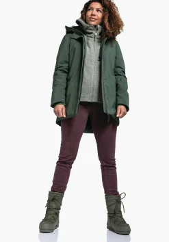 WOMEN SCHÖFFEL Travel/Leisure|Outdoor Jackets<Trendy parka, warms at a touch green