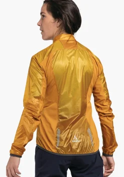 WOMEN SCHÖFFEL Bike<Ultra-light windcheater for any cycle trip gelb